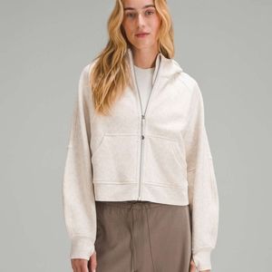 Lululemon Scuba Oversized Full Zip Daisy Vista Light Ivory
